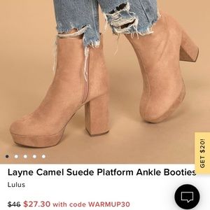 Lulu’s platform booties